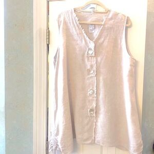 La Fixsun sleeveless linen top